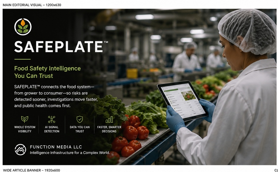 SAFEPLATE by Function Media LLC food handling and institutional safety visual