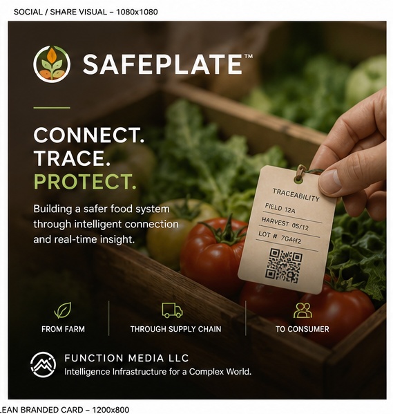SAFEPLATE traceability visual for sharing food safety information between caregivers